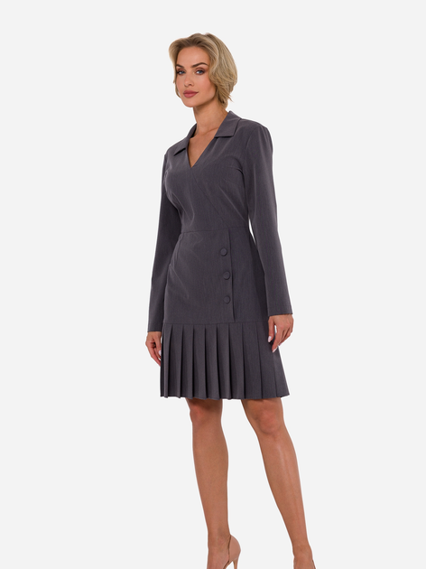 Сукня жіноча Made Of Emotion M752 S Темно-сіра (5905563712627) - зображення 1