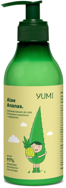 Balsam do ciała Yumi Aloe Ananas aloesowy 300 ml (5902693162889) - obraz 1