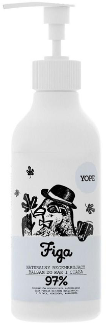 Balsam do ciała i rąk Yope Figa regenerujący naturalny 300 ml (5900168900196) - obraz 1