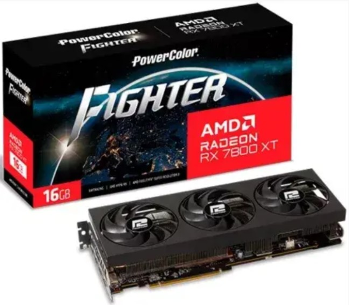 Відеокарта AMD Radeon RX 7800 XT 16GB GDDR6 Fighter PowerColor (RX 7800 ...