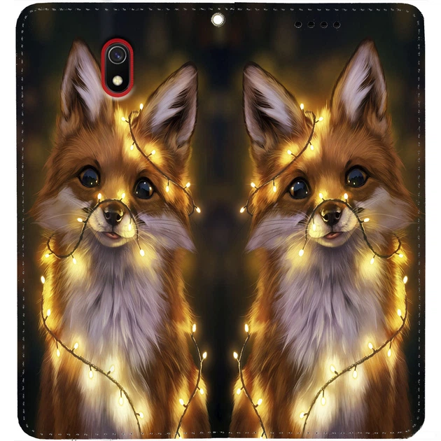 Чохол-книжка BoxFace для Xiaomi Redmi 8A Лисичка в Гірляндах (51476) - изображение 3