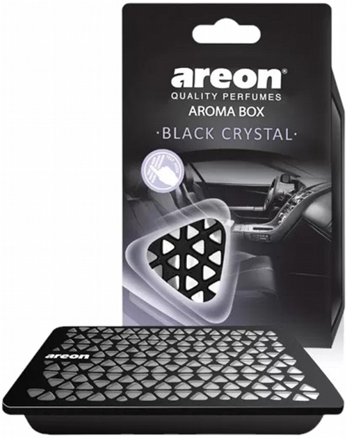 Zapach do samochodu Areon Aroma Box pod fotel Black Crystal (3800034966627) - obraz 1
