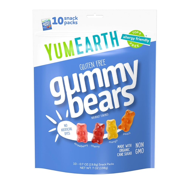 Мишки жевательные органические натуральные ассорти YumEarth, 10 ...