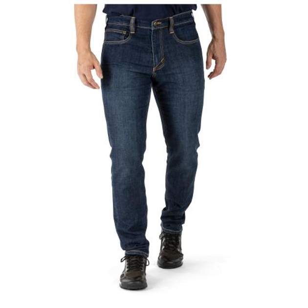 Тактичні джинсові штани 5.11 Defender-Flex Slim Jean Stone Wash Indigo W40/L32 - зображення 1