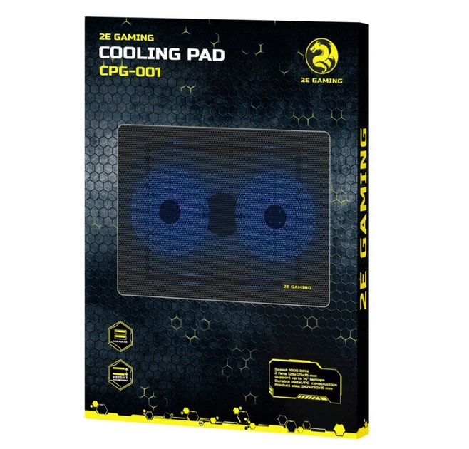 Охолоджувальна підставка для ноутбука 14 дюймів 2E Gaming CPG001 2xFan LED - зображення 7