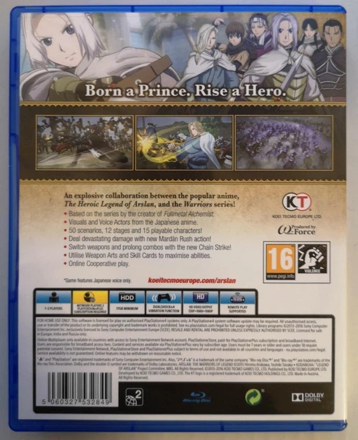 Arslan: The Warriors of Legend, Б/У, английская версия - диск для PlayStation 4 - изображение 2