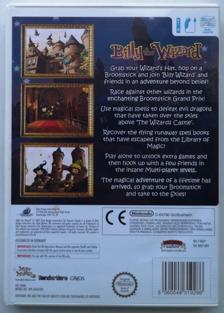 Billy The Wizard – Rocket Broomstick Racing – Wii – Complet – FR – Comme Neuf