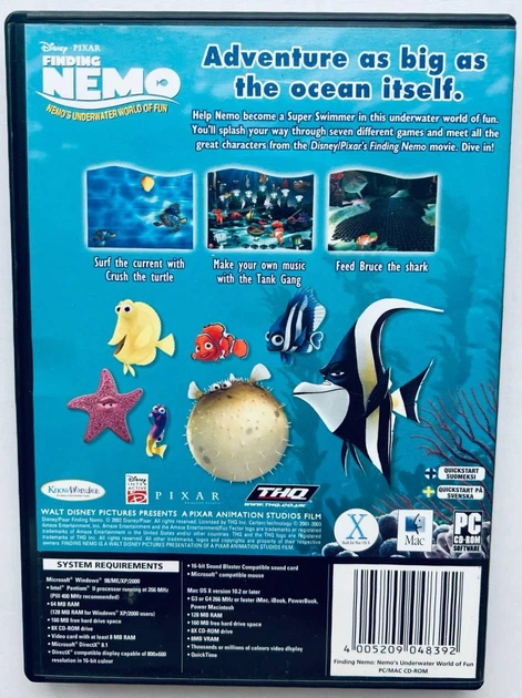 Finding Nemo: Nemo's Underwater World of Fun, Б/У, английская версия - диск для PC - изображение 3