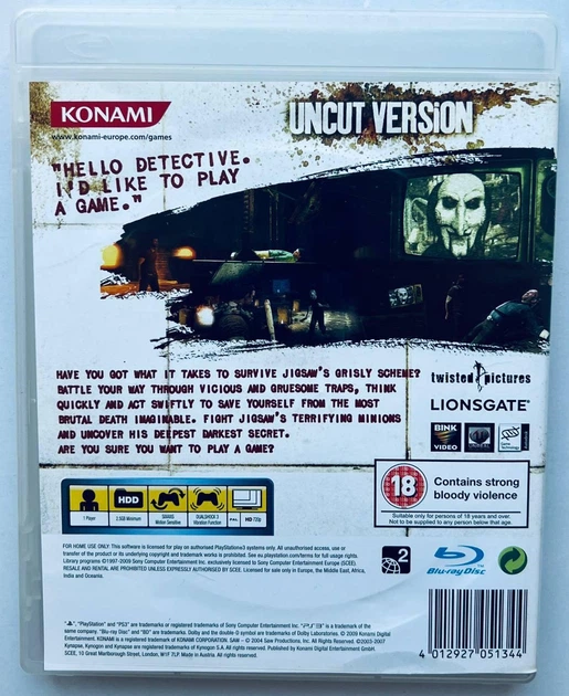Saw, Б/У, английская версия - диск для PlayStation 3 - изображение 3