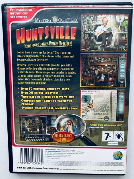 Mystery Case Files Huntsville (Revivel), Б/У, английская версия - диск для PC - изображение 3