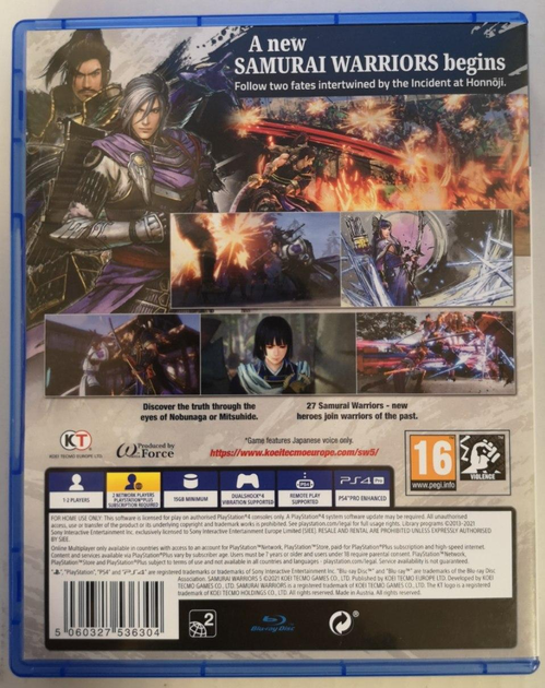 ROZETKA » Samurai Warriors 5, Б/У, английская версия - диск для ...