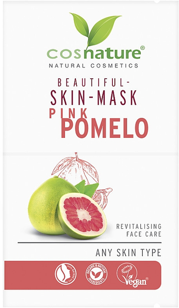 Маска для обличчя Cosnature Beautiful Skin-Mask з рожевим помело 2 x 8 мл (4260370435376) - зображення 1