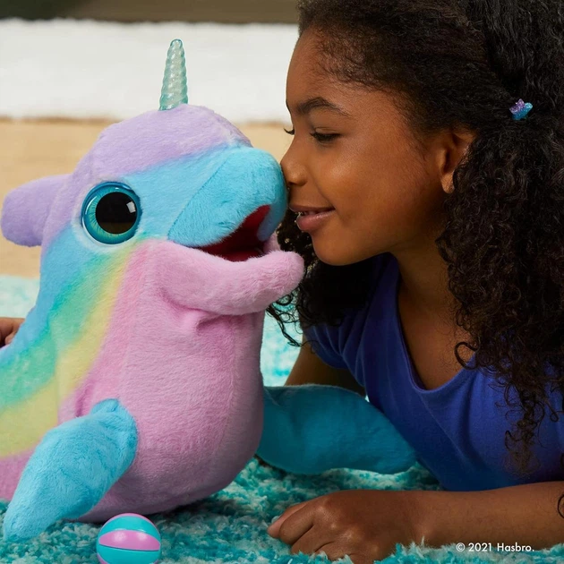 Интерактивная игрушка Hasbro FurReal Нарвал радужный Вэйви дельфин FurReal Wavy Narwhal Interactive Toy (F2604) - изображение 6