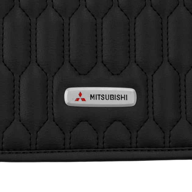 Килимки в салон Inliner для Mitsubishi Pajero Wagon 4 '07-21 з екошкіри SOTA Design чорні (комплект) - зображення 8