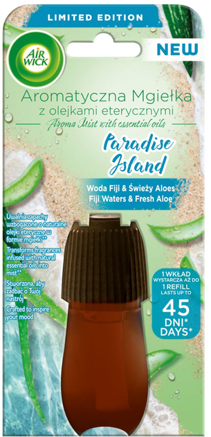 Wkład do automatycznego odświeżacza Air Wick Paradise Island Aromatyczna Mgiełka z Olejkami Eterycznymi Woda Fiji & Świeży Aloes 20 ml (5908252005468) - obraz 1