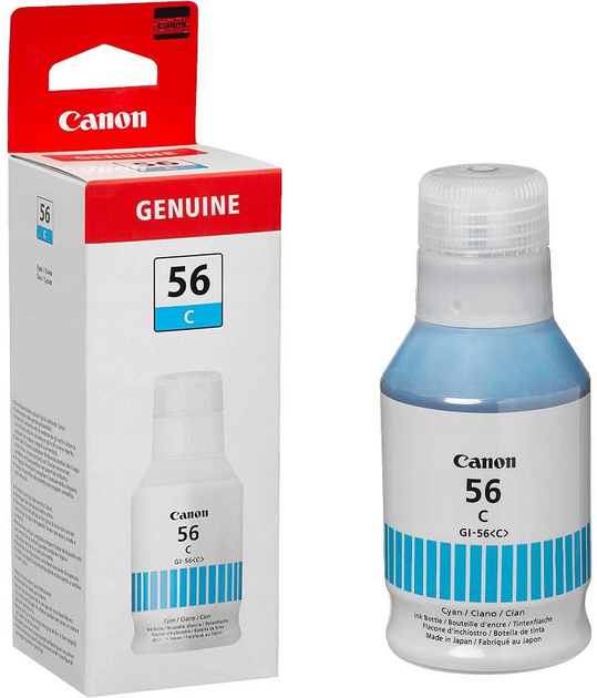 Чорнило Canon GI-56C Cyan (4549292169058) - зображення 1