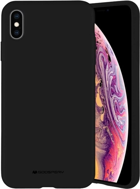 Панель Mercury Silicone для Apple iPhone 14 Plus Black (8809887824394) - зображення 1