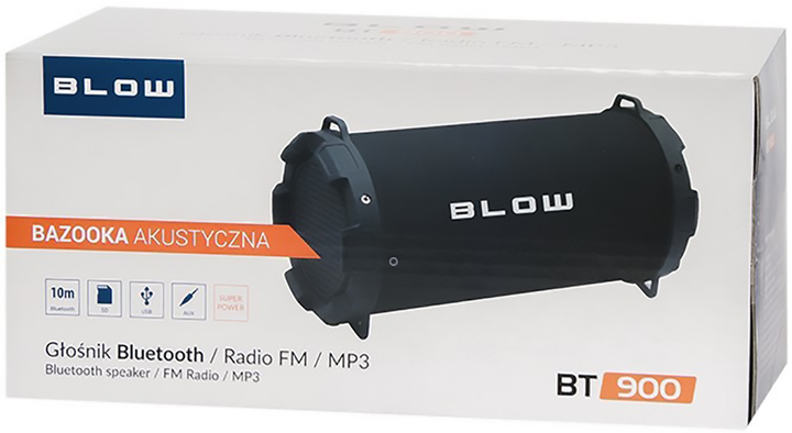 Głośnik przenośny Blow BT900 Black (5900804105428) - obraz 5