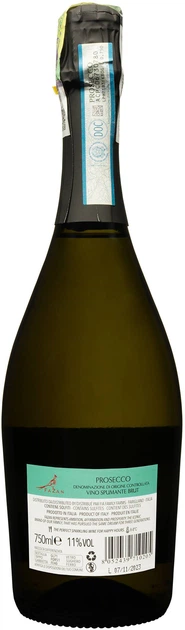 Вино ігристе Cantina del Ciabot Fazan Prosecco Vino Spumante Brut біле сухе 0.75 л 11% (8052439710205) - Фото 2 Вино ігристе Cantina del Ciabot Fazan Prosecco Vino Spumante Brut біле сухе 0.75 л 11% (8052439710205) - зображення 2