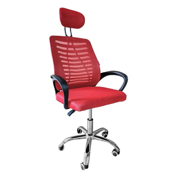Крісло офісне Bonro B-6200 червоне (42400130) - Фото 1 Крісло офісне Bonro B-6200 червоне (42400130) - изображение 1
