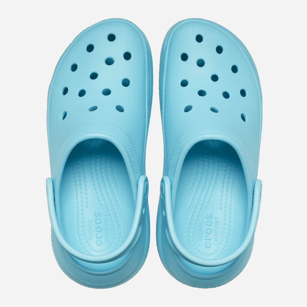 Жіночі крокси Crocs Classic Crush Clog CR207521-NEPT 41-42 (M8/W10) Світло-сині (196265304981) - зображення 5