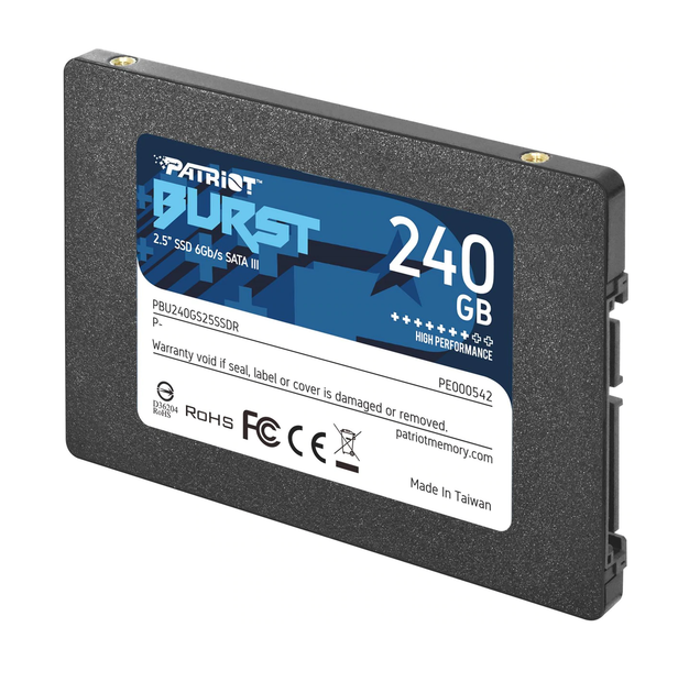 SSD накопитель Patriot Burst Elite 240GB 2.5" 7mm SATA III - Фото 6 SSD накопитель Patriot Burst Elite 240GB 2.5" 7mm SATA III - изображение 6
