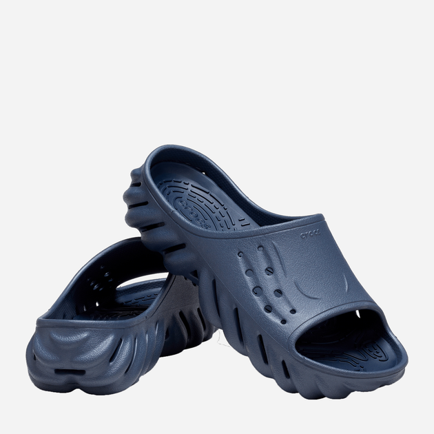 Чоловічі шльопанці Crocs Echo Slide CR208170-STOR 42-43 (M9/W11) 27 см Темно-сині (196265264469) - зображення 2