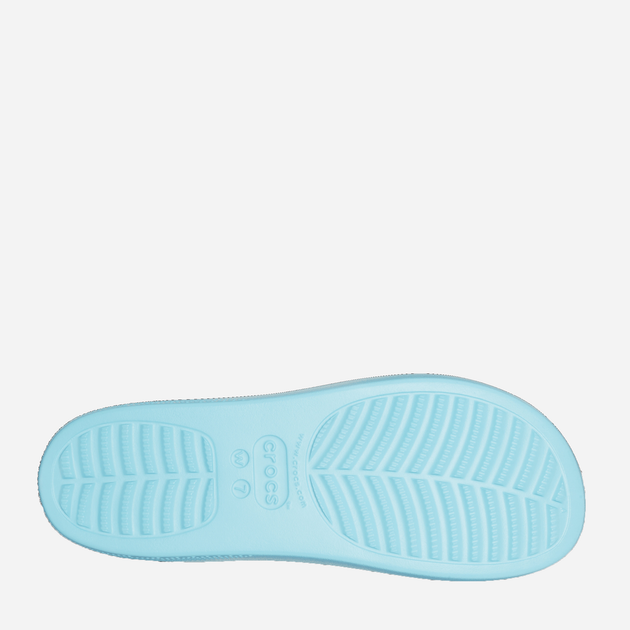 Жіночі шльопанці Crocs Classic Platform Slide W CR208180-ARTC 38-39 (W8) 24 см Світло-сині (196265299249) - зображення 5
