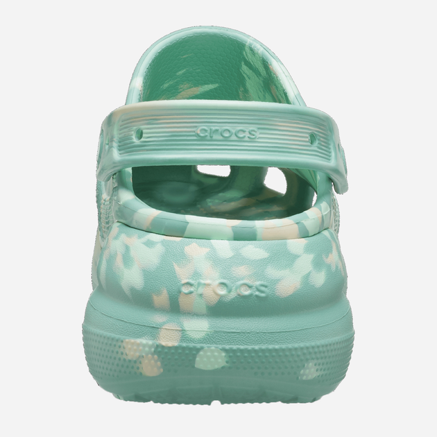 Жіночі крокси Crocs Classic Crush Marbled Clog W CR208265-JSMT 38-39 (M6/W8) 24 см М\'ятні (196265320479) - зображення 3