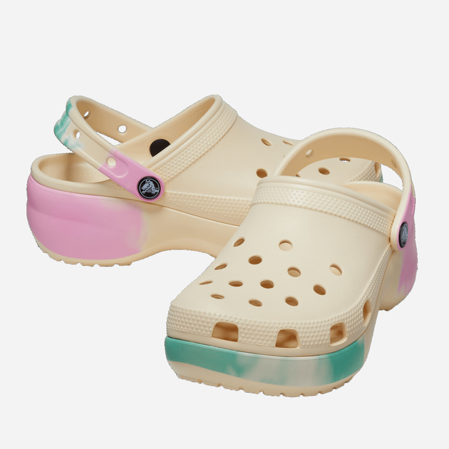 Chodaki damskie Crocs Classic Platform Ombre Clog W CR208278-VAMT 38-39 (W8) 24 cm Wielokolorowe (196265261048) - obraz 3
