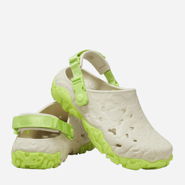 Жіночі крокси Crocs All-Terrain Atlas Clog CR208391-BOLI 39-40 (M7/W9) 25 см Бежевий/Зелений (196265321728) - зображення 2