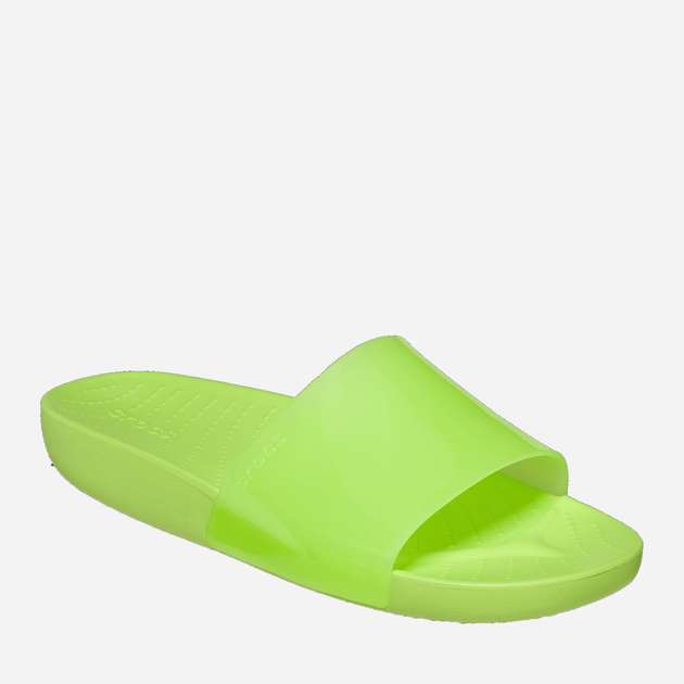 Жіночі шльопанці Crocs Splash Shine Slide CR208538-LMDE 36-37 (W6) 22 см Зелені (196265325870) - зображення 2