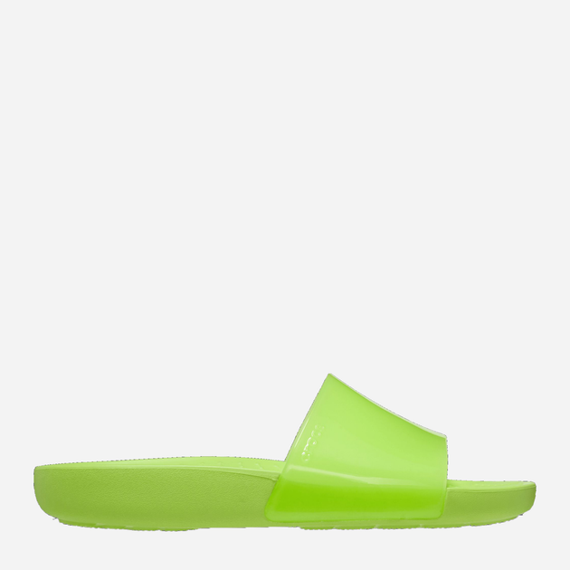 Klapki damskie Crocs Splash Shine Slide CR208538-LMDE 37-38 (W7) 23 cm Zielone (196265325887) - obraz 1