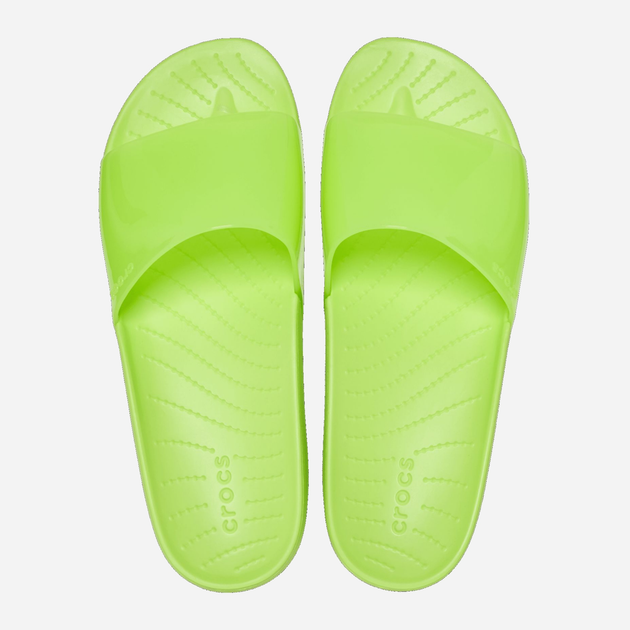 Жіночі шльопанці Crocs Splash Shine Slide CR208538-LMDE 42-43 (W11) 27 см Зелені (196265325849) - зображення 5