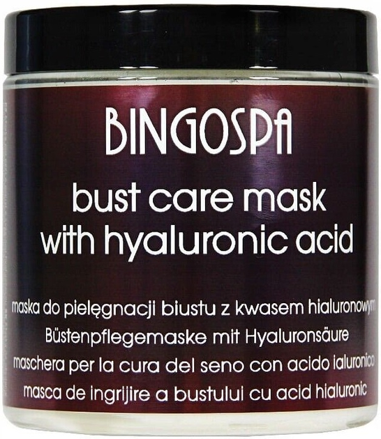 Maska do pielegnacji biustu BingoSpa z Kwasem hialuronowym 250 g (5901842002991) - obraz 1