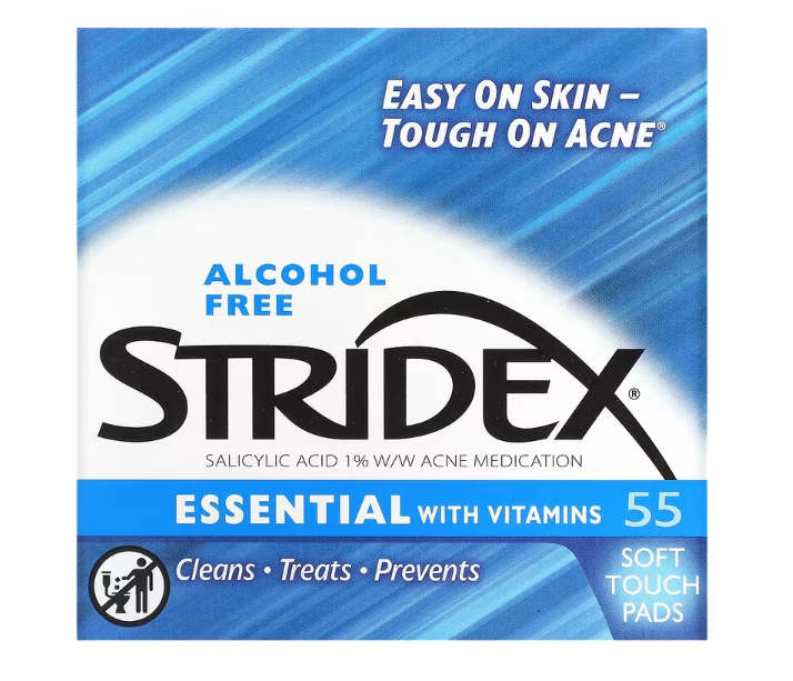 Stridex Single-Step Acne Control не содержащие спирта 55 мягких салфеток - Фото 1 Stridex Single-Step Acne Control не содержащие спирта 55 мягких салфеток - изображение 1