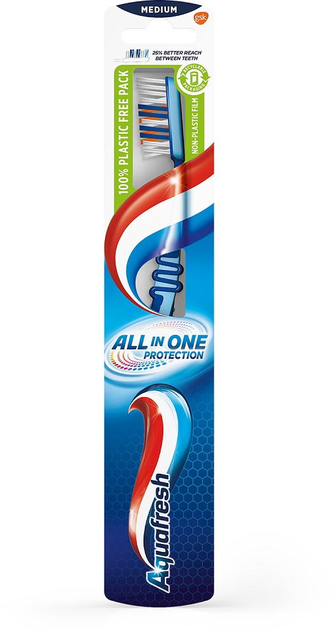 Зубна щітка Aquafresh All In One Protection Medium (5054563929112) - зображення 1