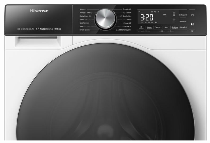 Пральна машина автоматична Hisense WF5S1045BW/UA (6871340) - изображение 5