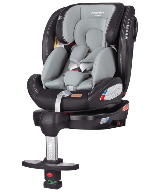 Детское универсальное автокресло CARRELLO Asteroid+ CRL-15801 Marble Grey ISOFIX группа 0+1/2/3 поворот на 360 та опорная стойка - изображение 1
