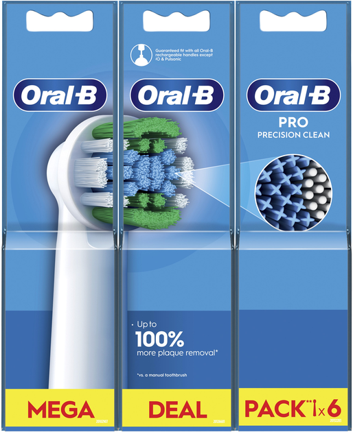 Насадки для електричної зубної щітки ORAL-B BRAUN Pro Precision Clean ...