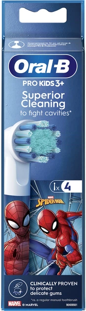 Końcówki do szczoteczki elektrycznej Oral-b Braun Kids Spider-Man, 4 szt. (8006540805237) - obraz 2