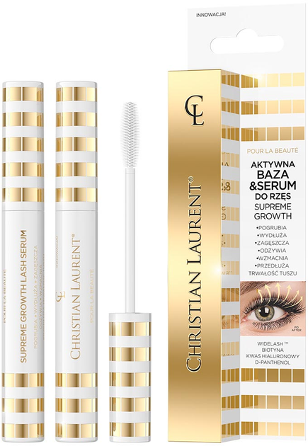 Aktywna baza i serum do rzęs Christian Laurent Pour La Beaute Supreme Growth 10 ml (5901761985443) - obraz 1