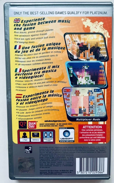 Lumines Platinum, Б/В, англійська версія - UMD-диск для PSP - Фото 3 Lumines Platinum, Б/В, англійська версія - UMD-диск для PSP - зображення 3