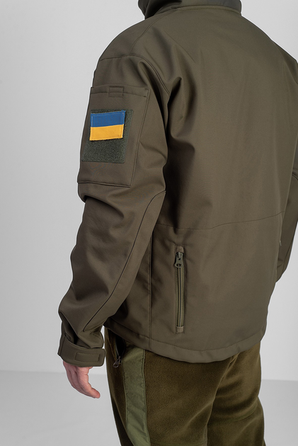 Куртка Eva Military тактична софтшел, колір хакі 2XL (52-54) - зображення 2