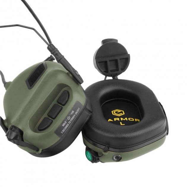 Активні захисні навушники Earmor M31H MOD3 (FG) Olive (EM-M31H-Mod3-FG) - зображення 2