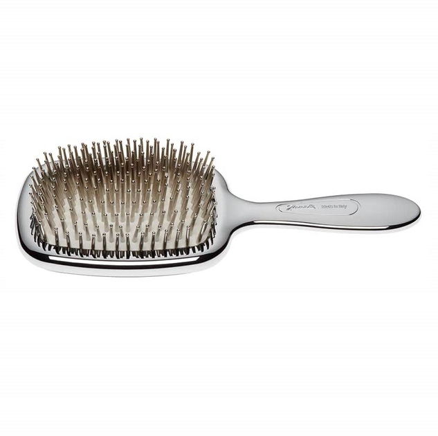 Гребінець Janeke Superbrush для волосся з дзеркалом Хромований (8006060593379) - зображення 1