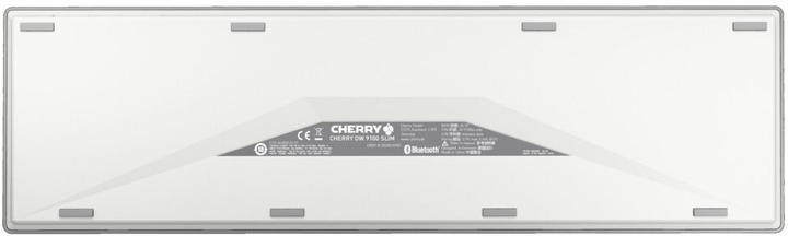 Zestaw bezprzewodowy Cherry DW 9100 Slim RF Wireless + Bluetooth Biały/Srebrny (JD-9100DE-1) - obraz 2