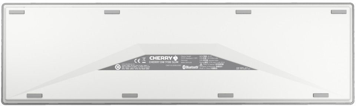 Zestaw bezprzewodowy Cherry DW 9100 Slim RF Wireless + Bluetooth Biały/Srebrny (JD-9100DE-1) - obraz 2