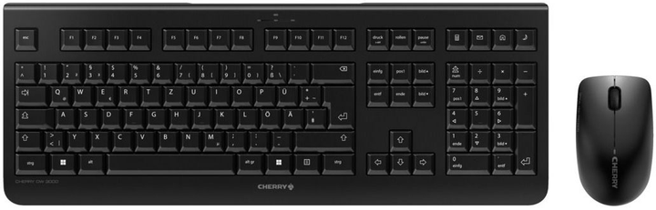 Комплект бездротовий Cherry DW 3000 USB 2.4 Ghz Black (JD-0710DE-2) - зображення 1