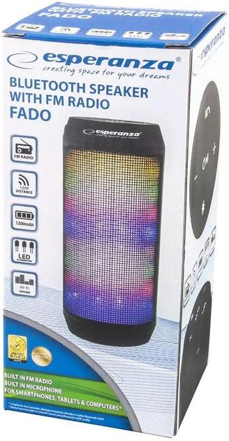 Głośnik przenośny Esperanza Fado (5901299940068) - obraz 5